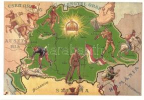 3 db modern magyar irredenta lap / 3 modern Hungarian irredenta propaganda postcards