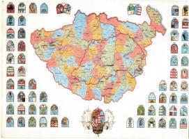 3 db modern magyar irredenta lap / 3 modern Hungarian irredenta propaganda postcards