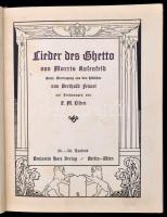 Rosenfeld, Morris: Lieder des Ghetto von - -. Autor. Übertragung aus dem Jüdischen von Berthold Feiw...