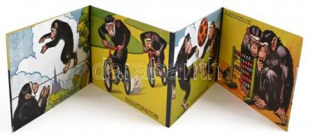 Maci és Maxi. A két mókás állatkerti csimpánz. Haranghy Jenő illusztrációival. Bp., én., Szépmíves M...