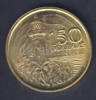 Szingapur 1989. 150$ Au 24,883g "Szingapur alapítása" T:BU