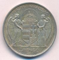 1939. 5P Ag "Horthy balra" T:1-,2 patina, ph. 
Adamo P8.2