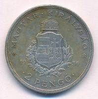 1936. 2P Ag "Liszt Ferenc" T:2 patina 
Adamo P7.3