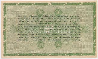 1946. 50.000AP sorozat- és sorszám nélkül, hátoldali szövegben több ékezethiány T:I-