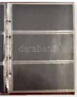 Négygyűrűs bankjegy berakó, 21 berakólappal, összesen 98 férőhellyel. Használt állapotban