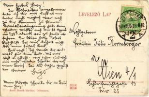 1909 Debrecen, Vilmos huszár laktanya. Aczél Henrik kiadása (EK)