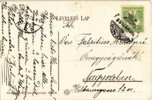 1907 Budapest XIX. Kispest, Üllői út a színházzal, vendéglő