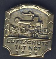 Német 3. Birodalom 1933. Br légoltalmi kitűző T:2 R!