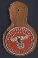 Német 3. Birodalom/Weissenfels 1930-as évek "Polizeiamt Merseburg" rendőrjelvény RR!! T:2