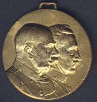 I.V.H. osztrák-magyar "I.Ferenc József-II.Vilmos császár" aranyozott Br katonai érdemérem T:2+