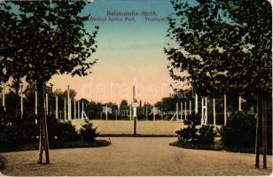 Balatonlelle-fürdő, Darányi Ignác park és teniszpálya. Wollák József kiadása