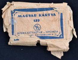 Játékkártya nyomda régi magyar kártya pakli papír tokkal
