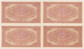 1920. 2K "2aa" (4x) sorszámkövetők + 2K "2ab" csillagos sorszám (4x) sorszámköve...