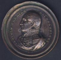 Belgium 1858. "Lipót, 1. belga király-Brüsszel" Br emlékplakett. Szign:Hart Fecit T:2 ph.