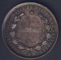 Belgium 1858. "Lipót, 1. belga király-Brüsszel" Br emlékplakett. Szign:Hart Fecit T:2 ph