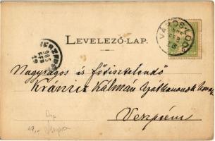 1905 Kislőd, Kis-Lőd; Római katolikus iskola, Keresztény fogyasztási szövetkezet üzlete és saját kia...