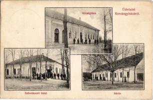 1911 Kerekegyháza, Községháza, iskola, Szövetkezeti üzlet és saját kiadása