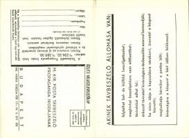 Lépjen be a távbeszélő előfizetők sorába! A Magyar Királyi Posta Távbeszélő Propaganda Irodájának re...