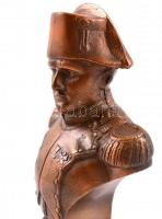 Napóleon bronz büszt, jelzés nélkül, m:17 cm