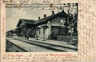 1901 Dunaharaszti, Haraszti; (Budapest Helyiérdekű Vasút) BHÉV vasútállomás. Divald Károly (EK)
