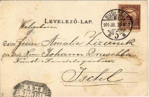 1901 Dunaharaszti, Haraszti; (Budapest Helyiérdekű Vasút) BHÉV vasútállomás. Divald Károly  (EK)