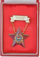 ~1970-1980. Szakma Ifjú Mestere zománcozott fém kitüntetés tokban T:2 a csillag műanyag része levált a fémről