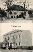 1915 Szőny, utca, Római katolikus iskola, üzlet