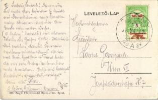 1915 Szőny, utca, Római katolikus iskola, üzlet