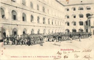 1900 Wachtabteilen. Aufnahme k.u.k. Hofphotographen A. Huber. Verlag Alex J. Klein Nr. 14. / Austro-Hungarian military guards
