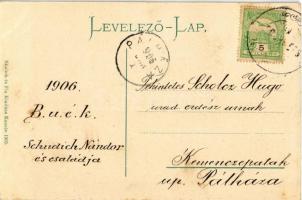 1906 Hollóháza, Porcelán és Kerámia gyártelep. Skalnik és fia kiadása