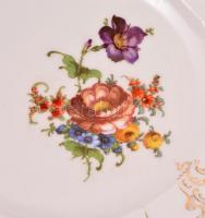 Alt-Meissner, Schlagenwald tál, tányérok, tálon apró lepattanással és festék hibával, aranyozás erős...