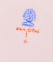 Herendi (Pannonia) Eton mintás lapos tányér, kézzel festett, jelzett, apró kopás nyomokkal,  15,5 cm