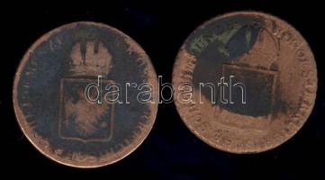 Ausztria/magyar verdejel 1816B+S 1Kr 2klf verdejel T:3/4+