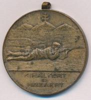 ~1910. "Ifjúsági Lövőverseny / Királyért és Hazáért" Br díjérem (36mm) T:2 sérült fül