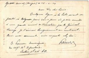 1919 Újvidék, Novi Sad; Ferenc József tér, Temerini út-i villamos, Szentháromság szobor, Mayer nagys...