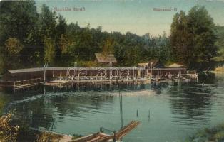 1913 Szováta, Szovátafürdő, Baile Sovata; Mogyorósi tó. Kiadja Schuster Emil / Lacul Alunis / lake (EK)