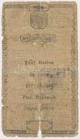 1806. 5G "Bécsi városi bankócédula" vízjeles papíron T:IV Habsburg Monarchy 1806. 5 Gulden...