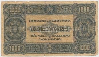 1923. 1000K "8 FILLÉR - NYOLC FILLÉR" felülnyomással, nyomdahely jelölés nélkül T:III-
Ad...