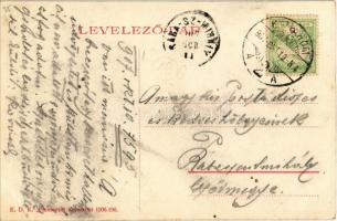 1907 Komárom, Komárnó; Nádor utca, Elbert Ignácz, Schlesinger Péter, Székelyi Károly és Balogh Mikló...