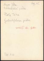 cca 1910 Magas-Tátra, Gerlachfalvi próba, Erdélyi Mór felvétele, hátulján feliratozva, 11,5×16 cm /
...