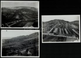 Balaton-felvidéki tájak légi fotói, 3 db, 13×18 cm