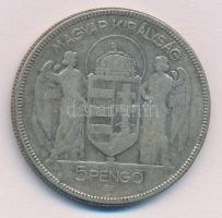 1930. 5P Ag "Horthy jobbra" T:2-,3
Adamo P8