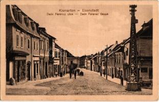 Kismarton, Eisenstadt; Deák Ferenc utca, üzletek / Deák Ferencz Gasse / street view, shops