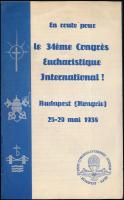 1938 XXXIV. Eucharisztikus Kongresszus ismertetője francia nyelven
