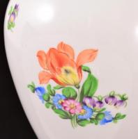 Herendi virág mintás lámpatest, kézzel festett, jelzett, apró kopásokkal, m:28 cm