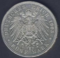 Német Birodalom/Császárság/Poroszország 1903. 5M Ag T:3 ph.