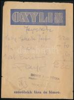 Győri Lakkgyár Reichold és Boecking Győr kétoldalas reklámja