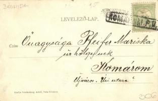 Bánhida (Tatabánya), Milleniumi Turul emlékmű. Kiadja Lindenberg Adolf, Tata-Tóváros