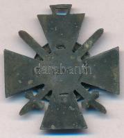 1942. "Tűzkereszt I. fokozata" bronzozott cink kitüntetés mellszalag nélkül T:2,2-
Hungar...