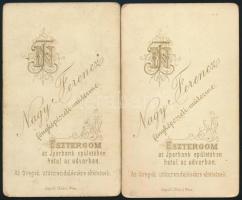 cca 1860-1870 Esztergom, Heszterényi János (1822-1908) 1848-1849-es honvéd százados, primási gazdati...